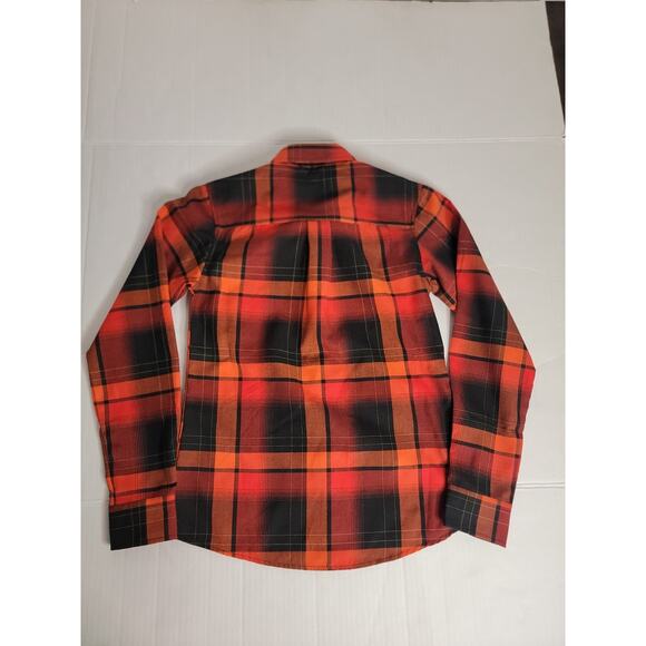 Dixxon Flannel ShirtMens S The Terror Lowest of the Low Red Plaid Button Down - Picture 8 of 9